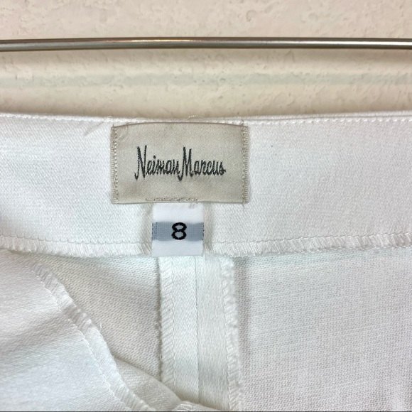 Neiman Marcus High Waisted White Ankle Pants - Picture 8 of 11